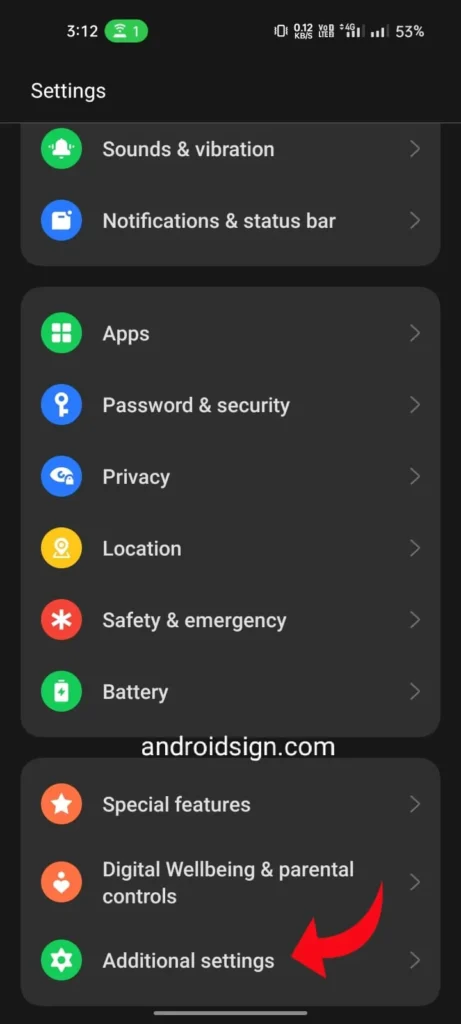 This image shows additional settings
