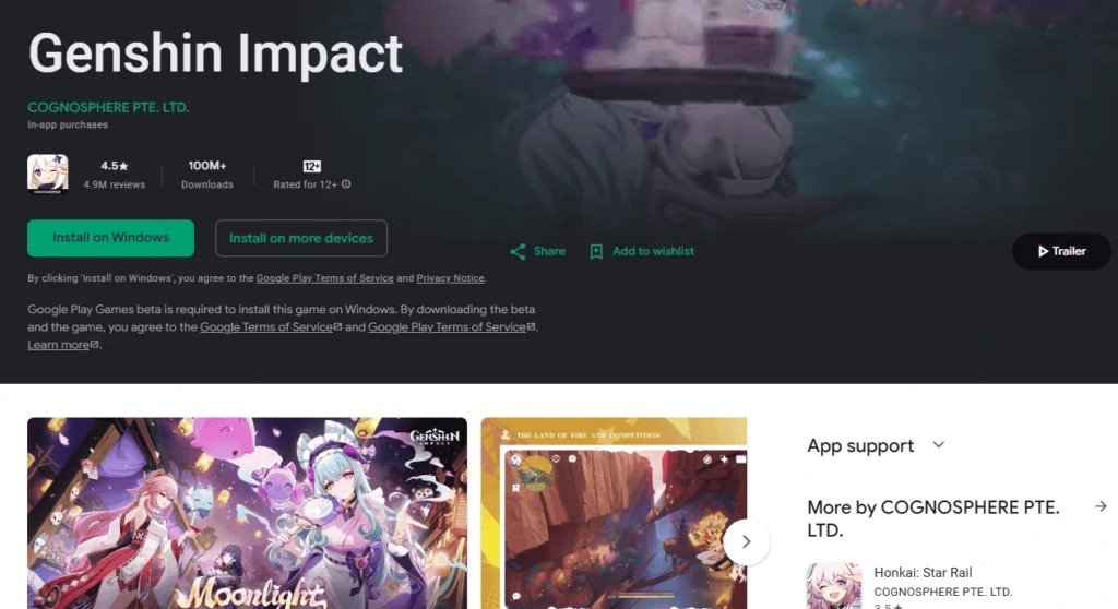 Genshin Impact Interface