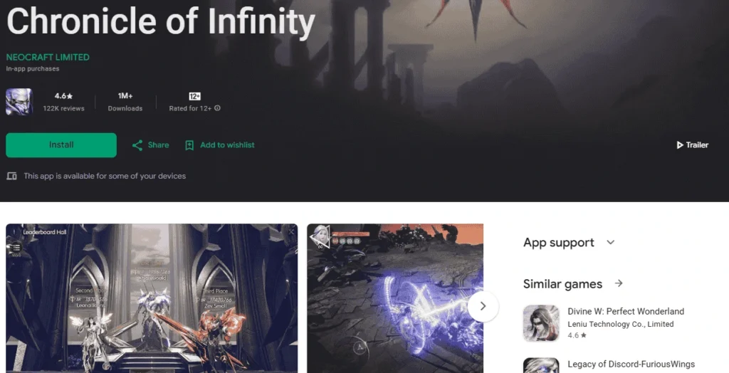 Cronical of infinity