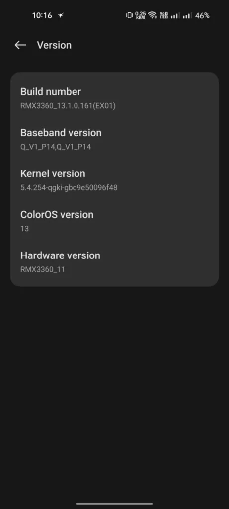 Click on the build number to unlock developer options