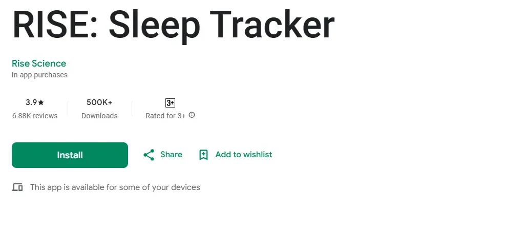 This is a screenshot of Rise a productivity app