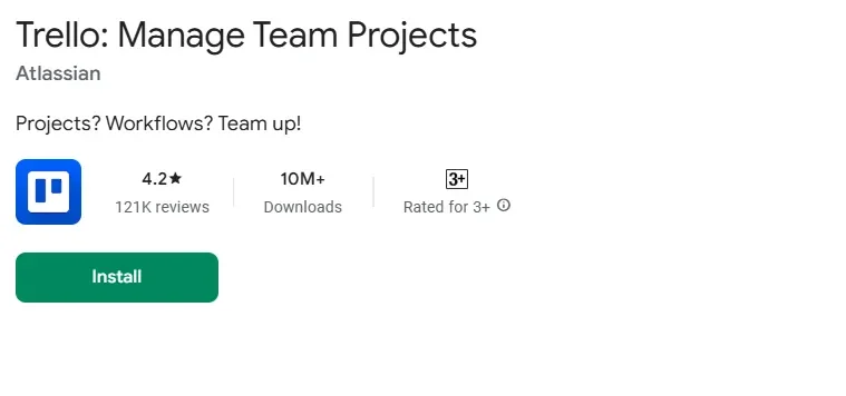 This is a screenshot of Trello a productivity app